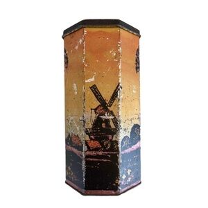 Vintage Holland Scenic Octagon Tin